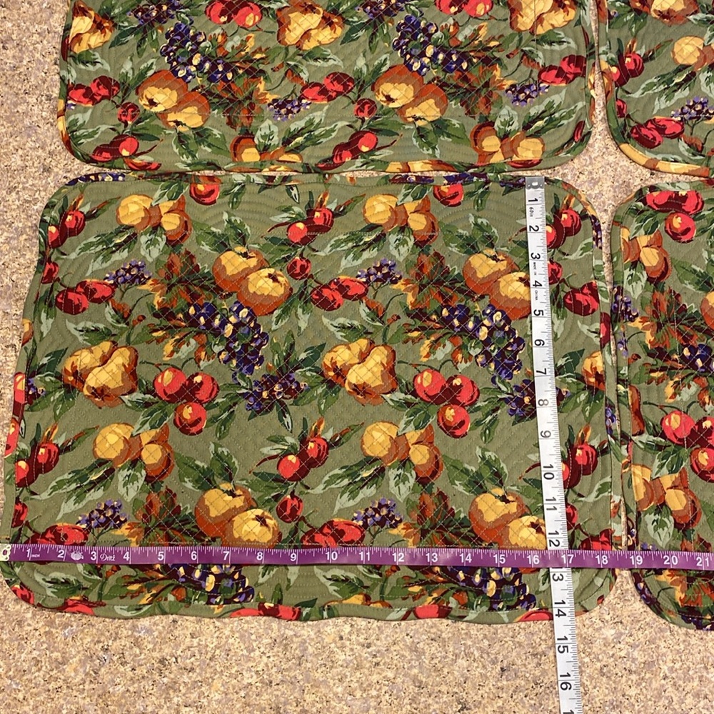 NIP Longaberger Napa Orchard Fabric Napkins and Placemats - Picture 6 of 17